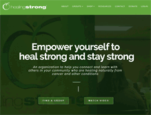 Tablet Screenshot of healingstrong.org